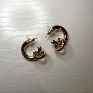 NWOT Express Small Gold Hoop Earrings
